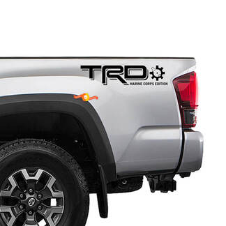 Toyota TRD Off Road Marine Corps Edition bedside Truck decals stickers