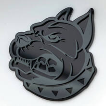 Pitbull 3D Badge Fender Badges Emblem 5