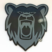 Angry Grizzly Bear Custom 3D Badge Fender Badges Emblem 2 6