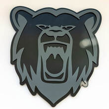Angry Grizzly Bear Custom 3D Badge Fender Badges Emblem 2 6
