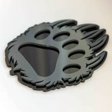 Bear Paw Claw Custom 3D Badge Fender Badges Emblem 3