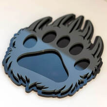 Bear Paw Claw Custom 3D Badge Fender Badges Emblem 4