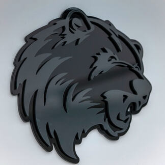 Bear Angry Grizzly Custom 3D Badge Fender Badges Emblem 1