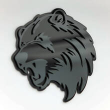 Bear Angry Grizzly Custom 3D Badge Fender Badges Emblem 3