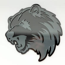 Bear Angry Grizzly Custom 3D Badge Fender Badges Emblem 5