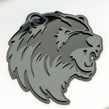 Bear Angry Grizzly Custom 3D Badge Fender Badges Emblem 6