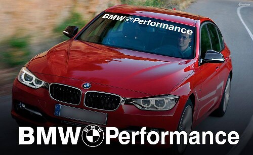 BMW Performance Style Windshield Banner Vinyl Decal for BMW