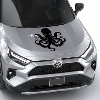 Squid Octopus Universal Hood Vinyl Decal Graphic Sticker