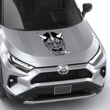Mask Hannya Japanese Noh Universal Hood Vinyl Decal Graphic Sticker 2 2