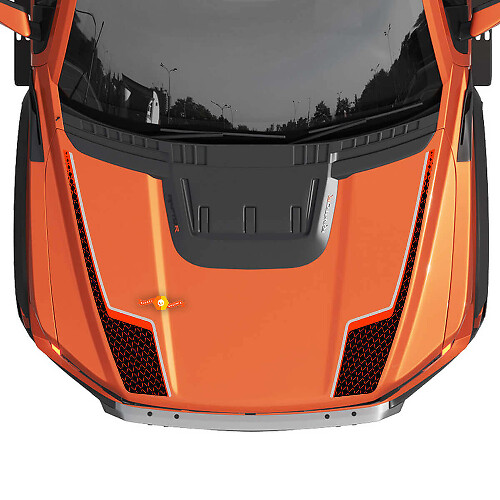 Double Hood Stripes Vinyl Decal Kit for Musclecar F-150 Gen3 