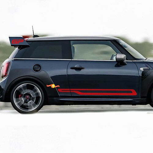 Accent Stripes Side Door Vinyl Decal Sticker for MINI Cooper