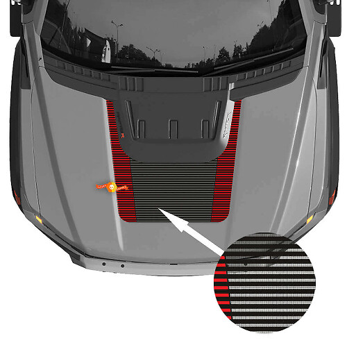 Hood Graphics Vinyl Decal Stripes Sticker for Ford F150 Raptor R