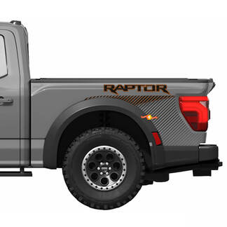 Bedside Side Graphics fit to 2024 Ford F150 Raptor R Vinyl Decal kit stripes