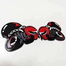 Custom 3D Badge HellBee Black Widow Spider Dodge Fender Badges Emblem 3