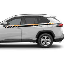 Toyota RAV4 Side upper stripes Vinyl Decal Graphic Sticker fit to Toyota RAV4 3