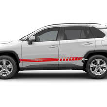 Toyota RAV4 Side Racing stripes Vinyl Decal Graphic Sticker fit to Toyota RAV4 2