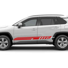 Toyota RAV4 Side Racing stripes Vinyl Decal Graphic Sticker fit to Toyota RAV4 2 2