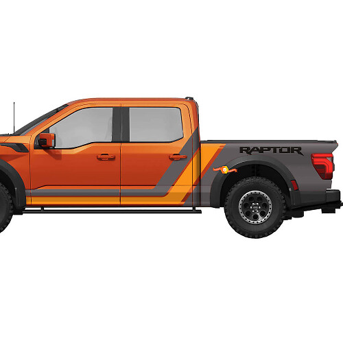 Side Graphics Stripes Vinyl Decal Kit for Musclecar F150 Raptor