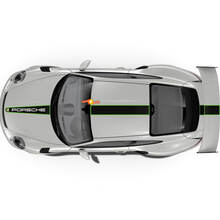 Porsche Stickers Hood and Roof Trunk Porsche 911 GT3 Racing Edition Stripes Kit Decal Sticker 2