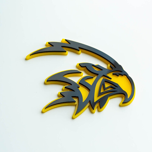 Custom Hellhawk Trackhawk 3D Fender Badge Emblem 