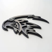 Custom 3D Badge Trackhawk Hellhawk Black logo Fender Badges Emblem 3