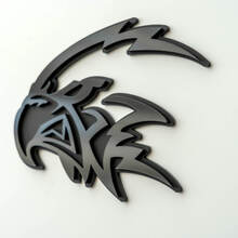 Custom 3D Badge Trackhawk Hellhawk Black logo Fender Badges Emblem 5