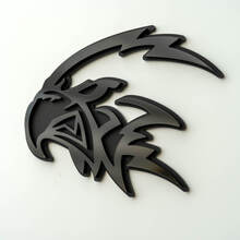 Custom 3D Badge Trackhawk Hellhawk Black logo Fender Badges Emblem 6