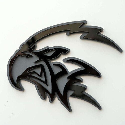 Custom 3D Badge Trackhawk Hellhawk logo Fender Badges Emblem 2
