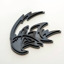 Custom 3D Badge Trackhawk Hellhawk Black vs Grey logo Fender Badges Emblem 3