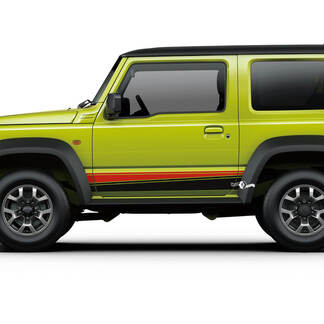 Suzuki JIMNY Side Vintage Stripes Rocker Panel decal sticker graphics 2 Colors