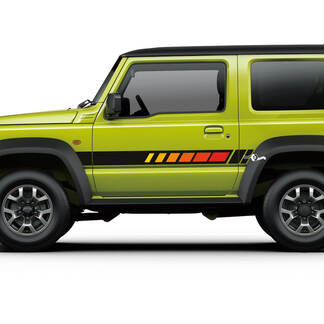 Suzuki JIMNY Side Vintage Retro Stripes decal sticker graphics 2