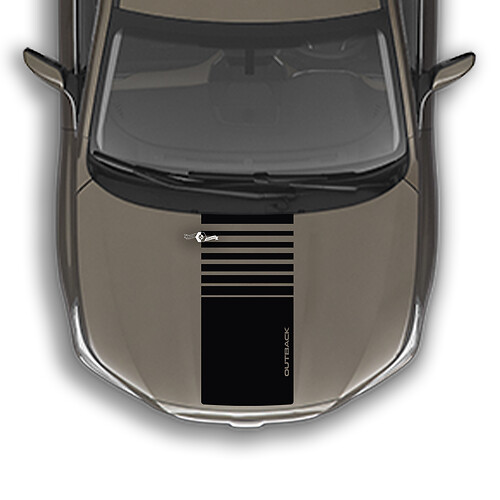 Hood Strobe Vinyl Decal Graphics Sticker fit to Suba Outback