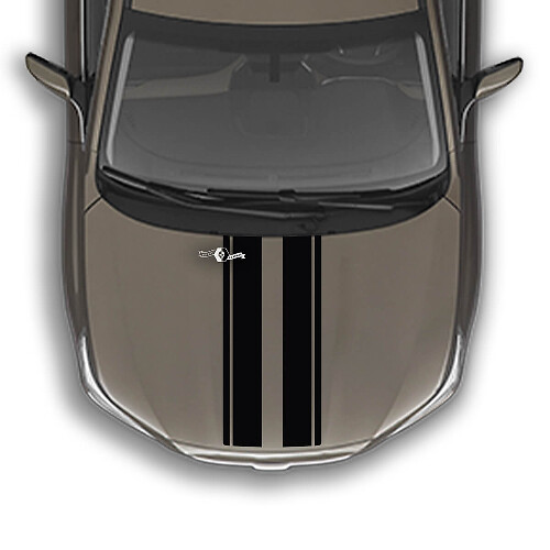 Hood Dual Stripes Vinyl Decal Graphics Sticker for Subaru Outback