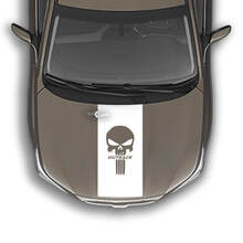 Hood Stripe Punisher Vinyl Decal Graphics Sticker fit to Subaru Outback 2