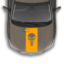 Hood Stripe Punisher Vinyl Decal Graphics Sticker fit to Subaru Outback 3