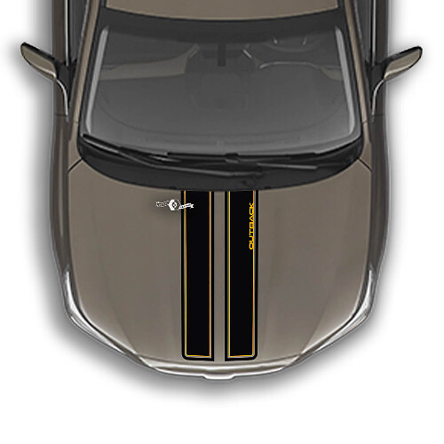 Hood Dual Stripe Vinyl Decal Graphics Sticker for Subaru Outback