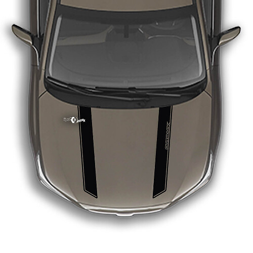 Two Pin Stripe Hood Vinyl Decal Sticker for Subaru Outback