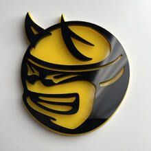 Custom 3D Badge Drag Bee Dodge Charger Challenger logo Fender Badges Emblem 2 4