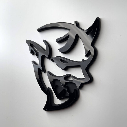 Custom 3D Badge Demon Dodge Charger Challenger logo Fender Badges Emblem 2