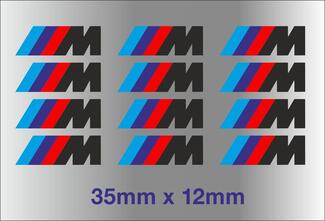 BMW M Brake Caliper size M3 M5 M6 325 328 540 Decal sticker