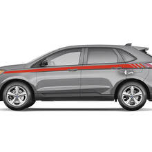 Window Strobe Rocker Panel Stripes Vinyl Decal Graphics Sticker for Ford Edge 2