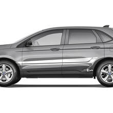 Doors Wing Rocker Panel Stripes Vinyl Decal Graphics Sticker for Ford Edge 3