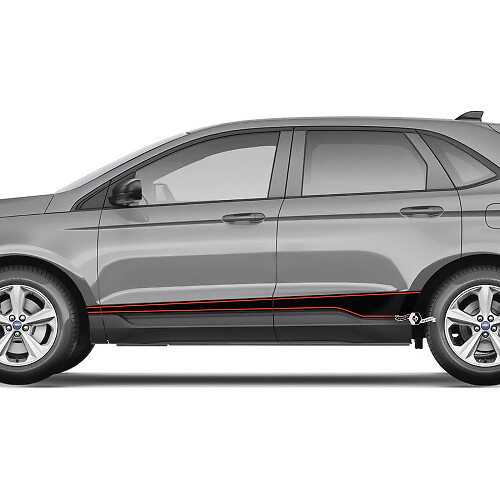 Rocker Panel Pin Stripes Vinyl Decal Graphics Sticker for Ford Edge