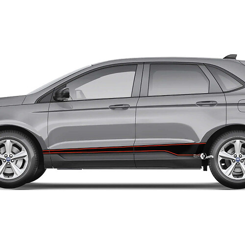 Rocker Panel Pin Stripes Vinyl Decal Graphics Sticker for Ford Edge
