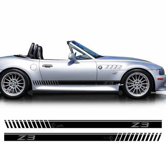 Pair BMW Z3 strobe stripes Side Doors Vinyl Decal Sticker 1