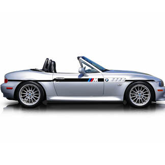 Pair BMW Z3 M stripes Side Doors Vinyl Decal Sticker