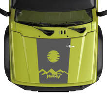 Suzuki JIMNY Hood Mountains Sun Map Logo decal sticker graphics 2