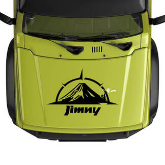 Suzuki JIMNY Hood Mountain Compass Logo decal sticker graphics