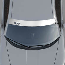 Porsche 911 Windshield with Background Stripes Kit Decal Sticker 2