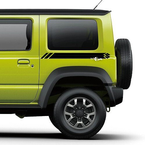 Suzuki JIMNY Rear Side Graphics Doors Decal Logo S Lines sticker